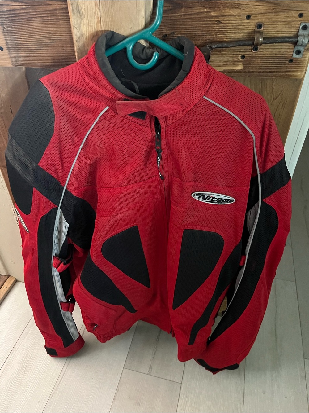 Red & Black Performance Motorcycle Jacket - Breathable Protection